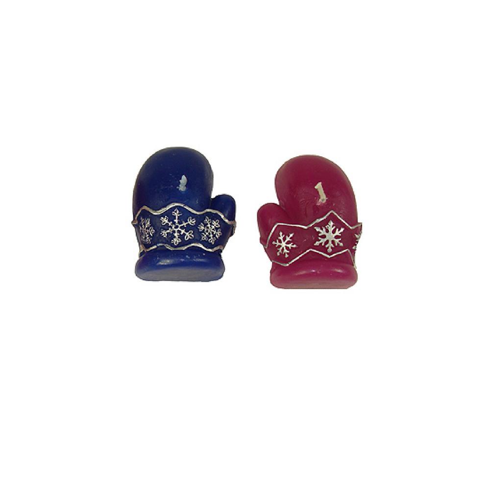 Club Pack of 288 Vibrantly Colored Mitten Christmas Party Floating Candles 2.5". Picture 3