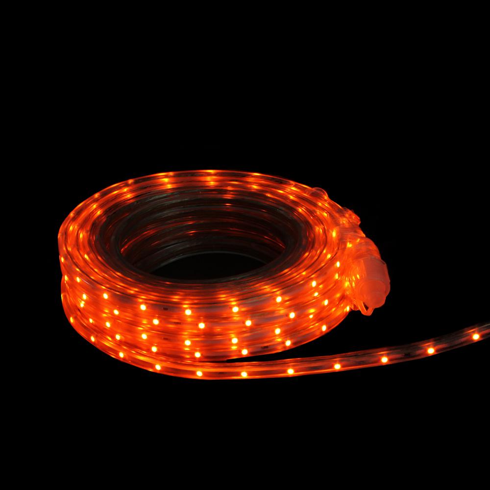 Orange LED Christmas Outdoor Linear Tape Lighting -30 ft Clear Tube. Picture 2
