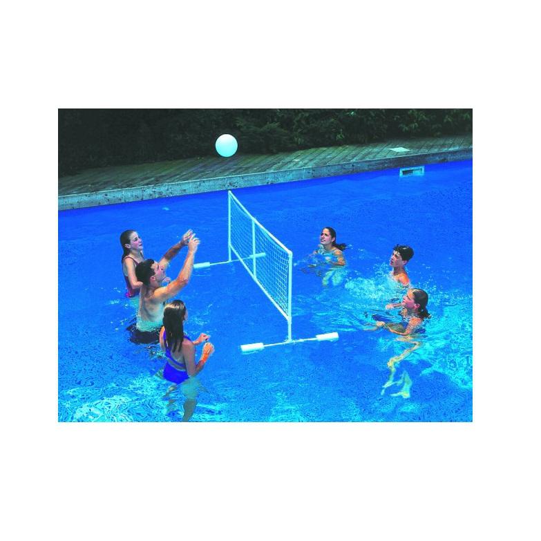 86" White Water Sports Swimming Pool Floating Volleyball Game With Net And Ball. Picture 1