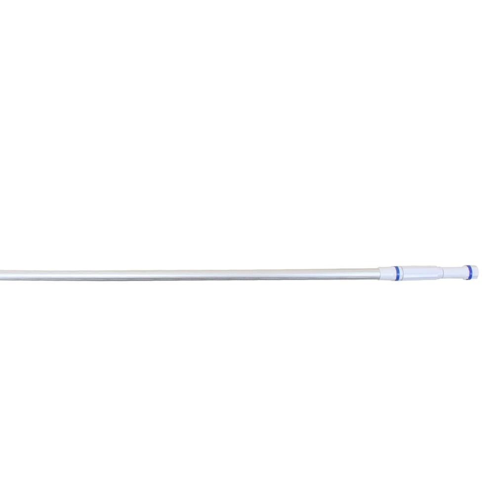 15.75' Adjustable Silver Corrugated Telescopic Pole for Vacuum Heads and Skimmers. Picture 1