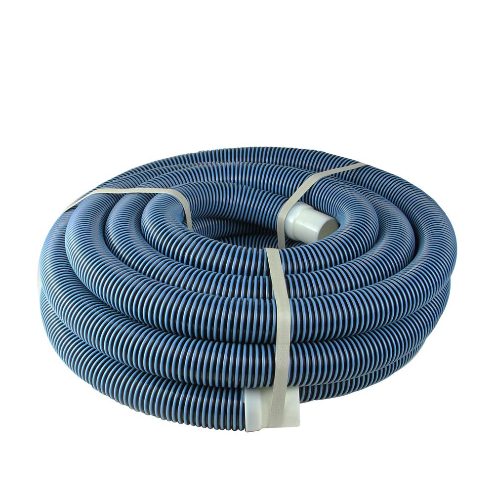 35' x 1.5" Blue Spiral Wound Swimming Pool Vacuum Hose. Picture 1