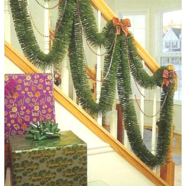 50' Green Mountain Pine Artificial Christmas Garland - Unlit. Picture 3