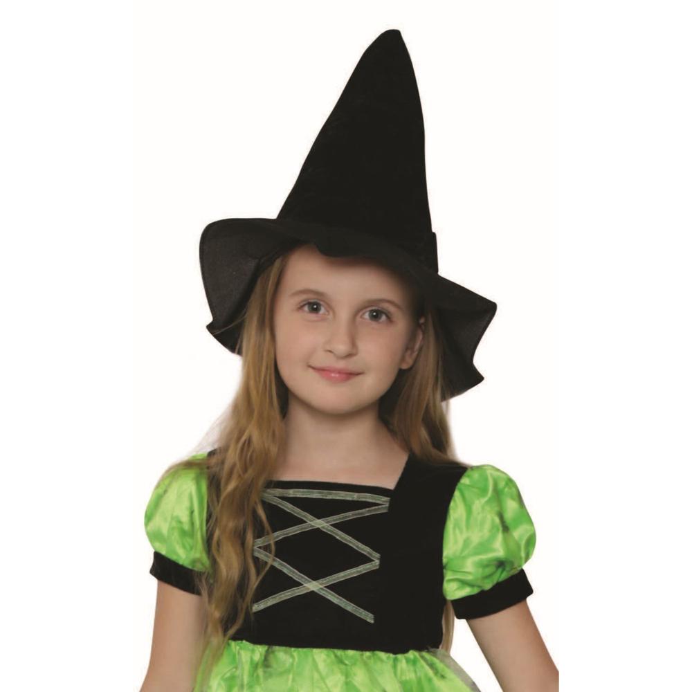 Black and Green Witch Girl Child Halloween Costume - Small. Picture 3