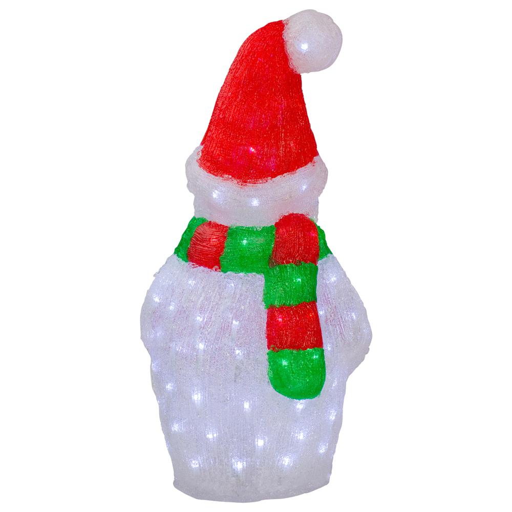25" Lighted Commercial Grade Acrylic Christmas Snowman Display Decoration. Picture 5