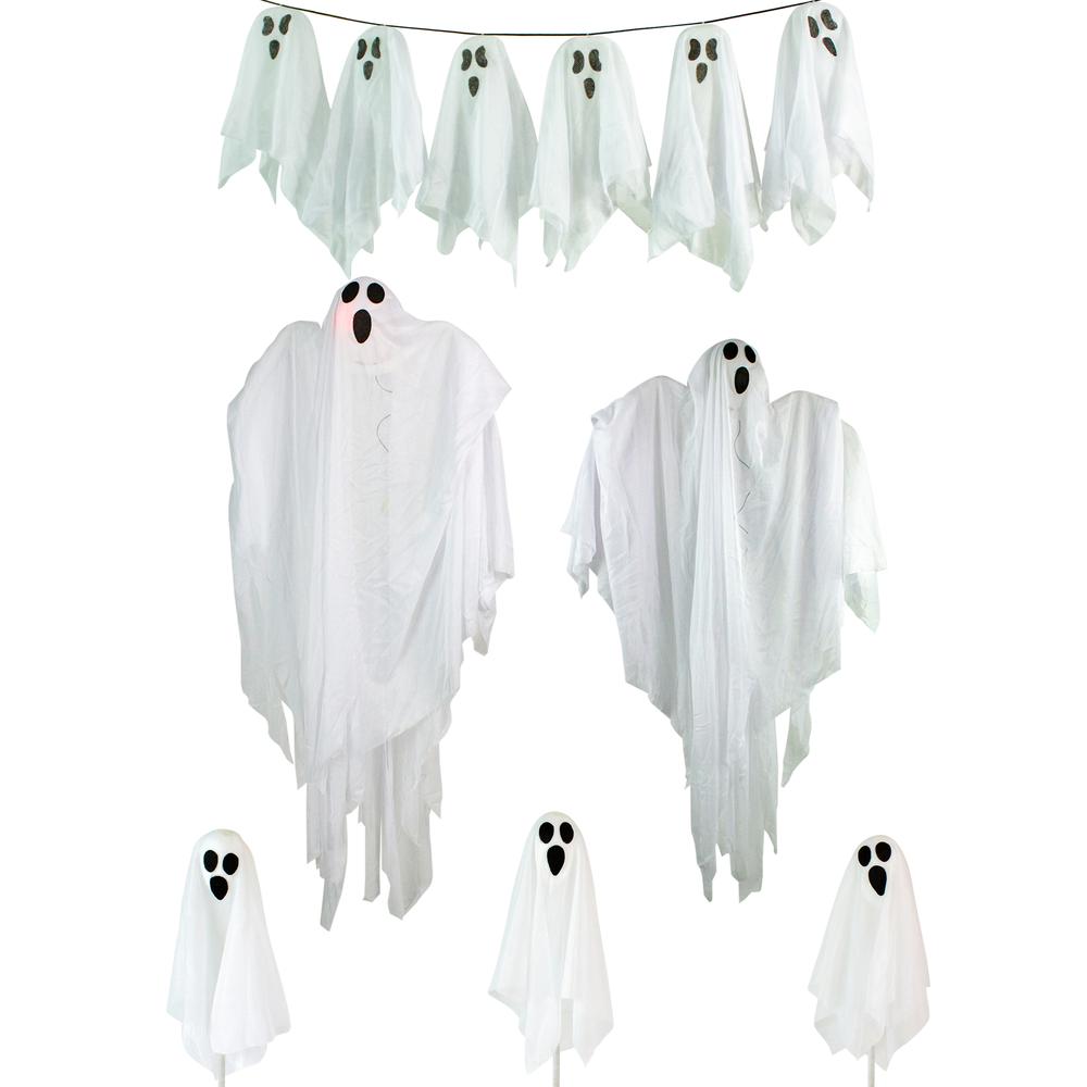 6-Piece Ghost Family Halloween Porch Display Decoration Set. Picture 1