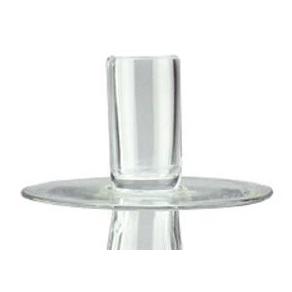 20" Glass Swirled Taper Candle Holder. Picture 2