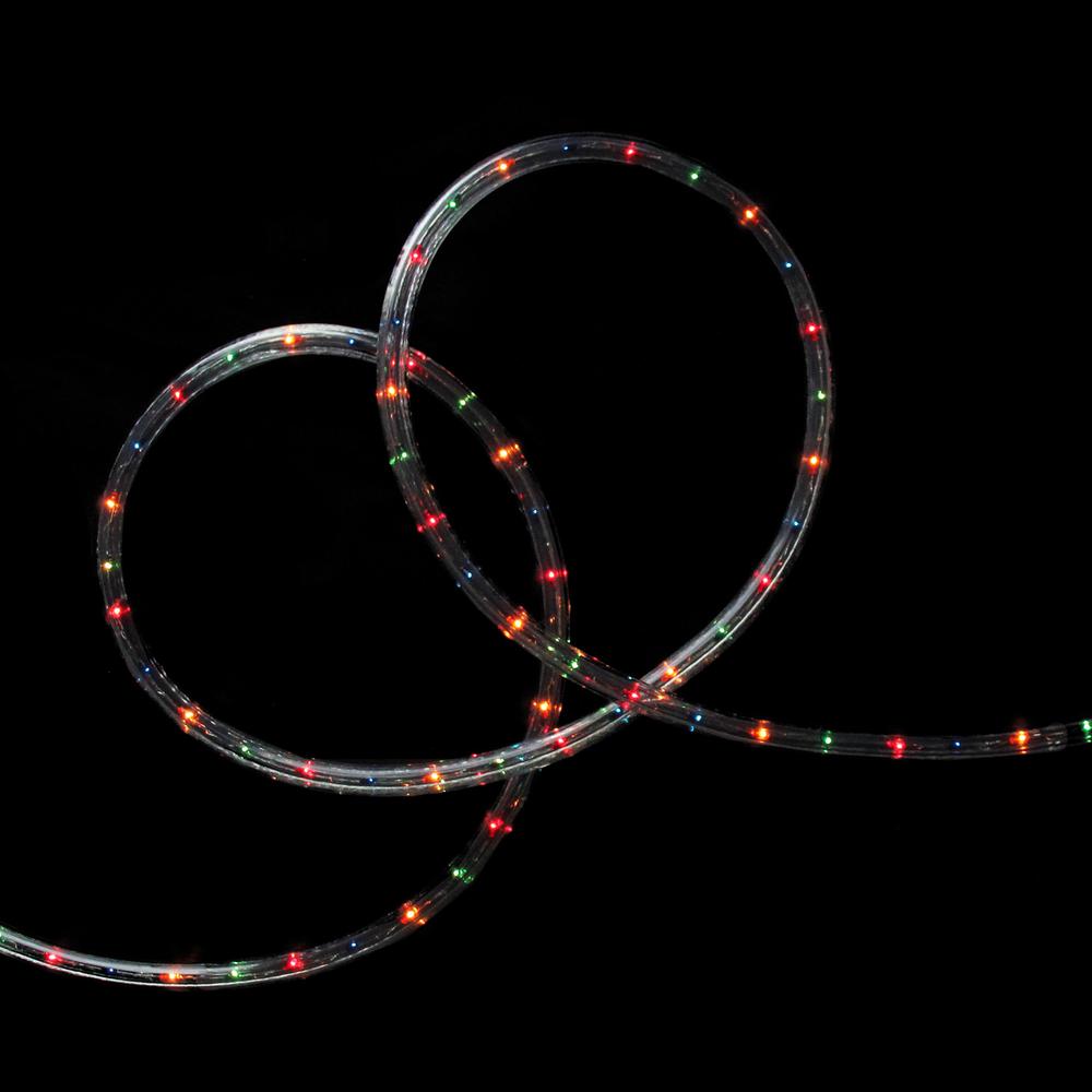 Vibrantly Colored Outdoor Christmas Rope Lights - 18ft Clear Wire. Picture 2