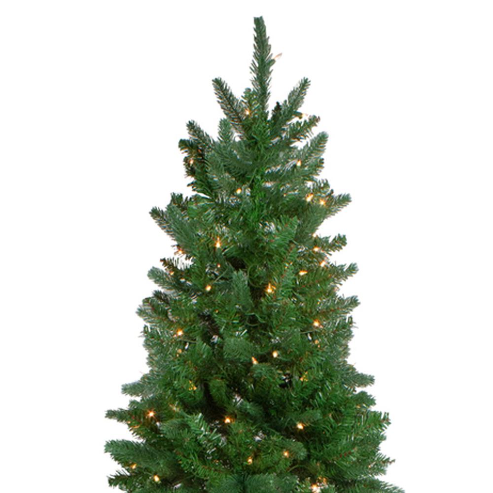 7' Pre-Lit Altoona Pine Slim Artificial Christmas Tree - Clear Lights. Picture 3