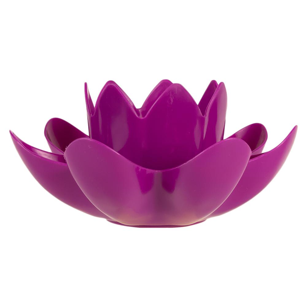 7.5" Magenta Hydro Tools Pool or Spa Floating Flower Candle Light. Picture 1