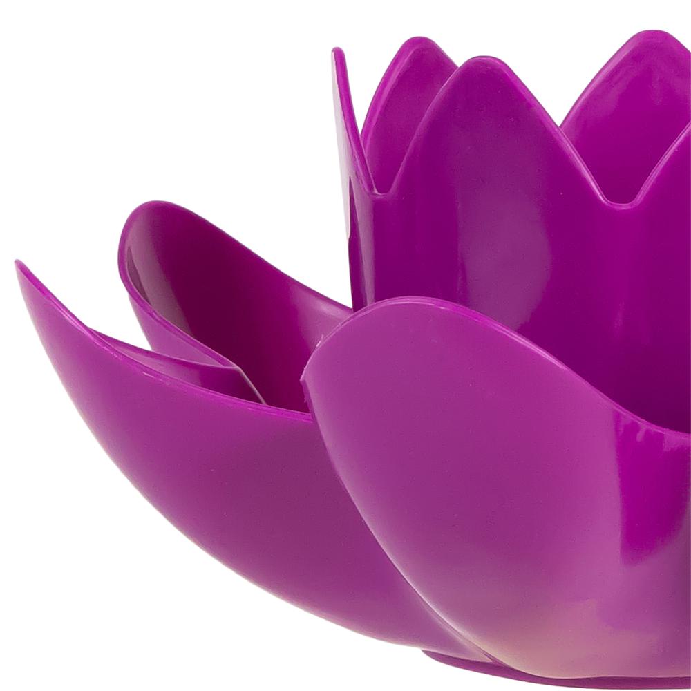 7.5" Magenta Hydro Tools Pool or Spa Floating Flower Candle Light. Picture 3