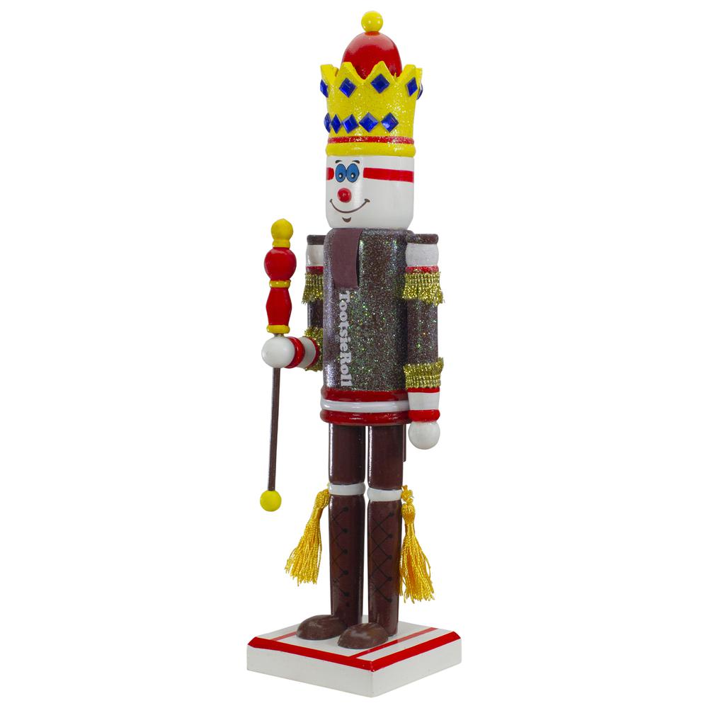 14" Tootsie Roll Wooden Christmas Nutcracker Figure with Scepter. Picture 3