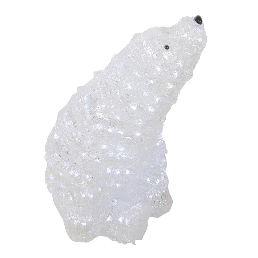 18.5" Lighted Commercial Grade Acrylic Polar Bear Christmas Display Decoration. Picture 2