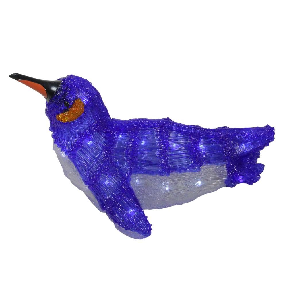 16" Lighted Commercial Grade Acrylic Swimming Penguin Christmas Display Decoration. Picture 2