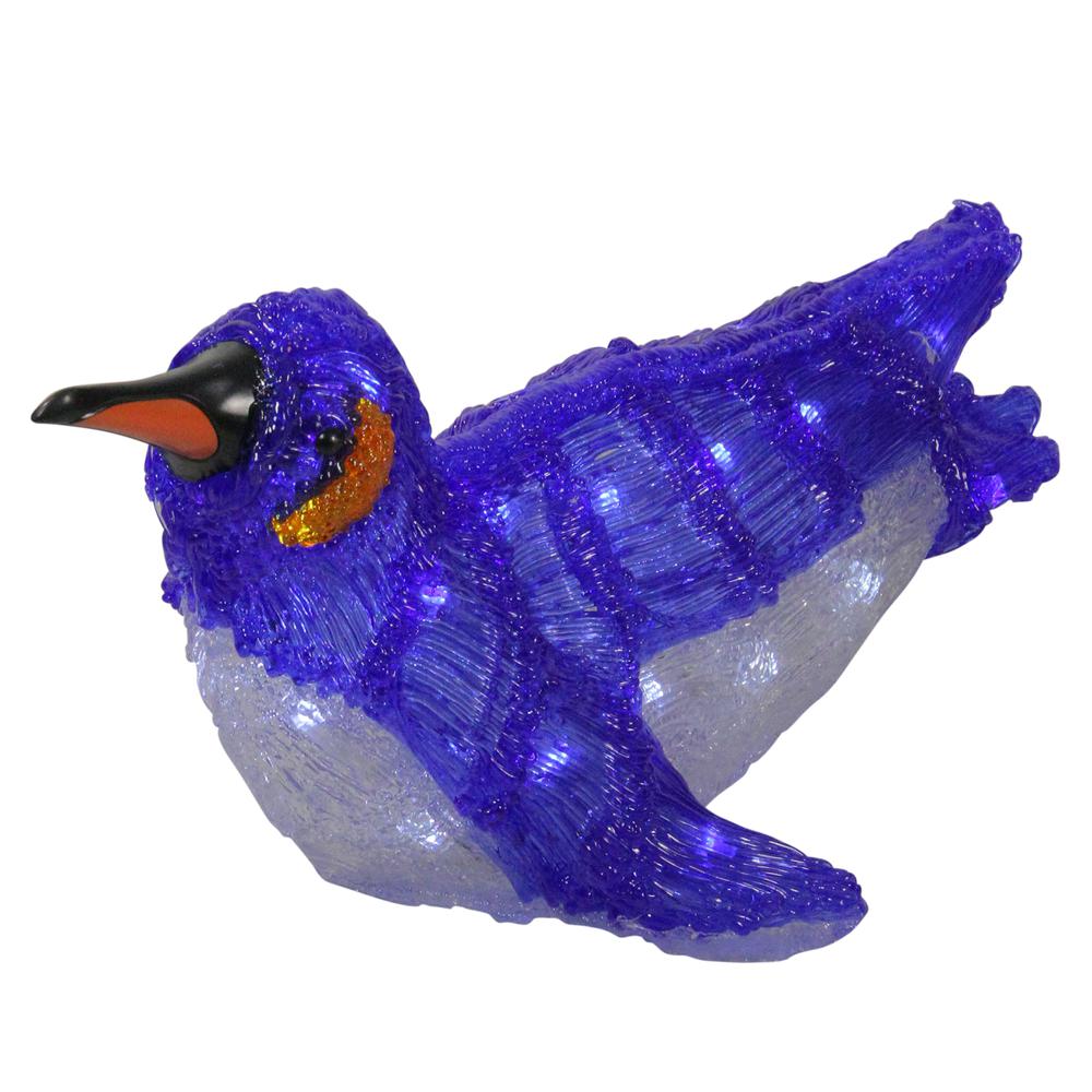 16" Lighted Commercial Grade Acrylic Swimming Penguin Christmas Display Decoration. Picture 1