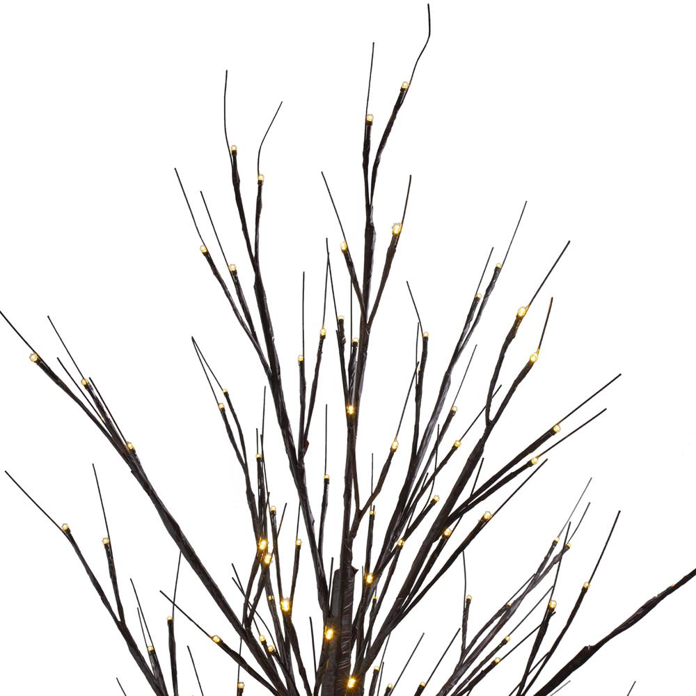 6' Lighted Christmas Birch Twig Tree Outdoor Decoration - Warm White LED Lights. Picture 4