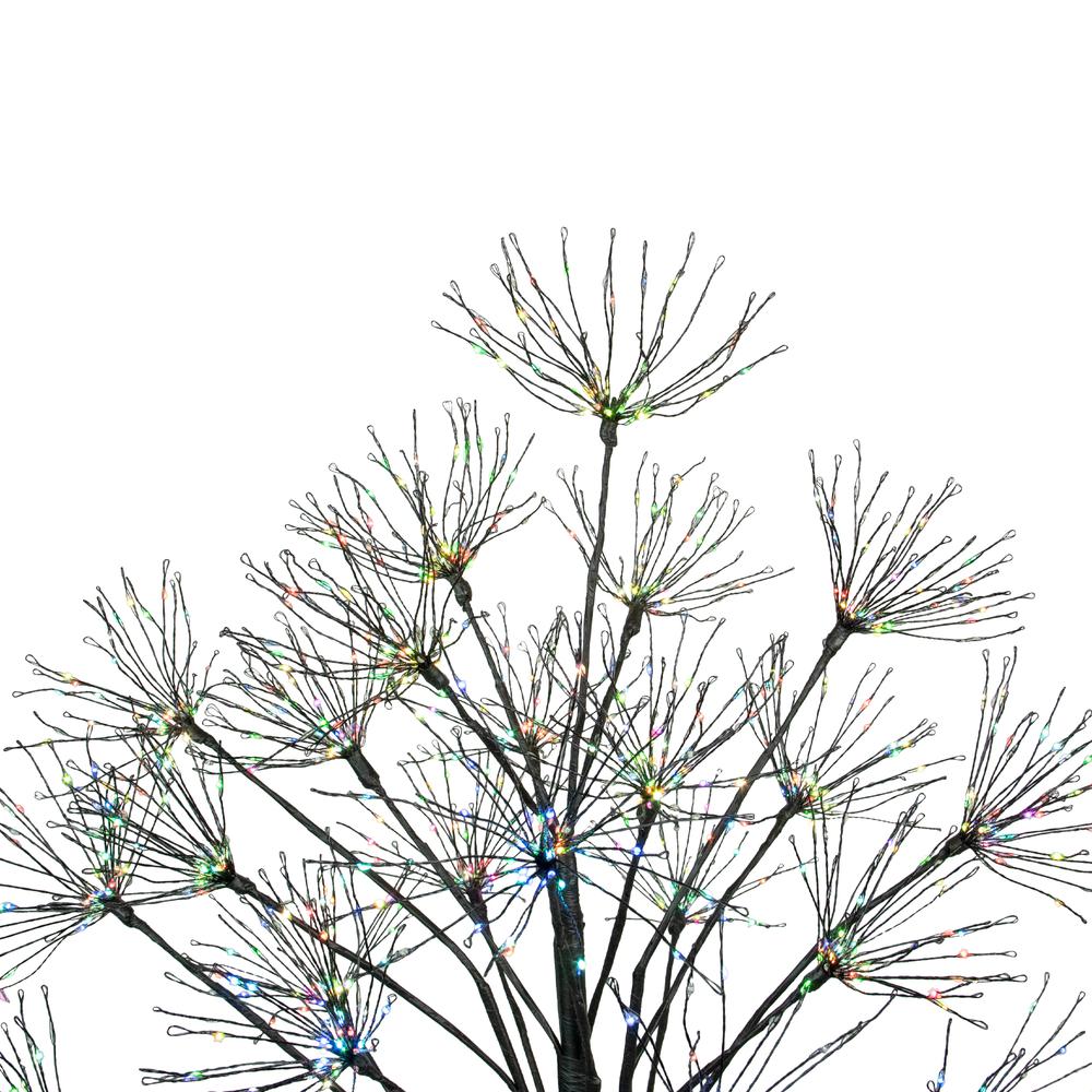 5' LED Lighted Christmas Fireworks Tree  Multi-Color Lights. Picture 4