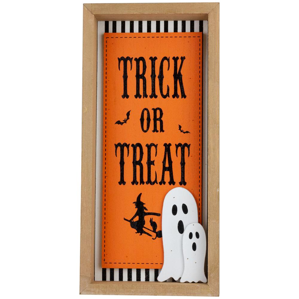 Set of 2 Happy Halloween Wooden Shadow Box Plaques. Picture 4