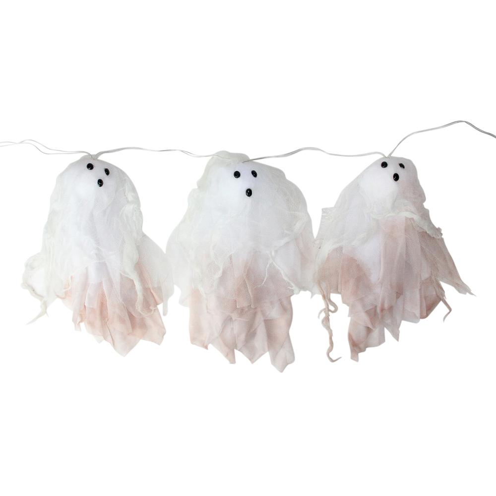 6ct Color Changing Hanging Ghost Halloween Lights  3.25' Clear Wire. Picture 1
