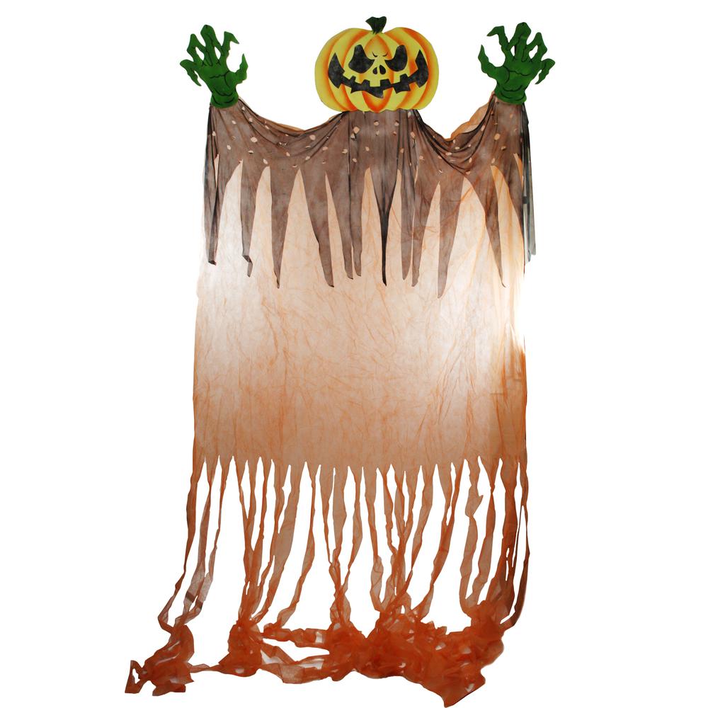 11' Scary Hanging Jack-O-Lantern Halloween Decoration. Picture 1