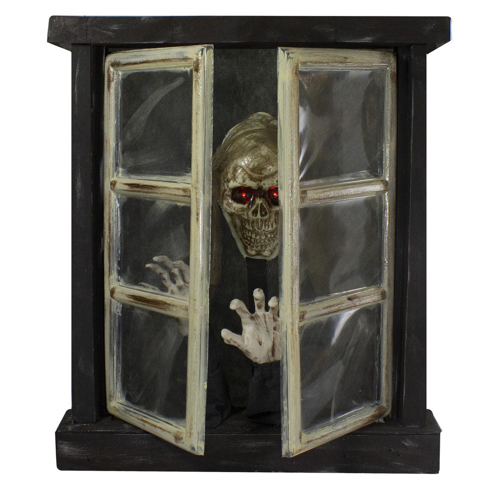29" Lighted and Animated Opening Window Halloween Decoration. Picture 1