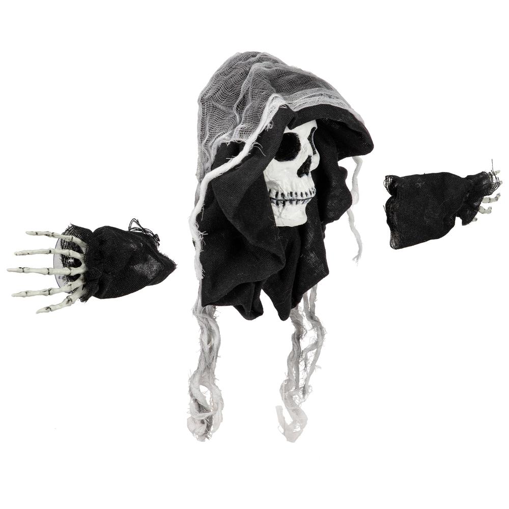 10" Spooky Skeleton 3-D Halloween Window Decoration. Picture 2