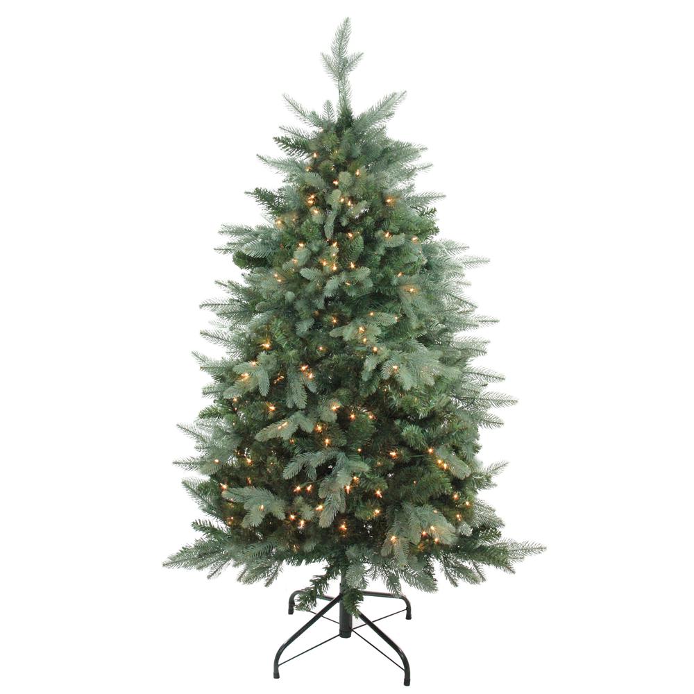 4.5' Pre-Lit Medium Washington Frasier Fir Artificial Christmas Tree - Clear Lights. Picture 1