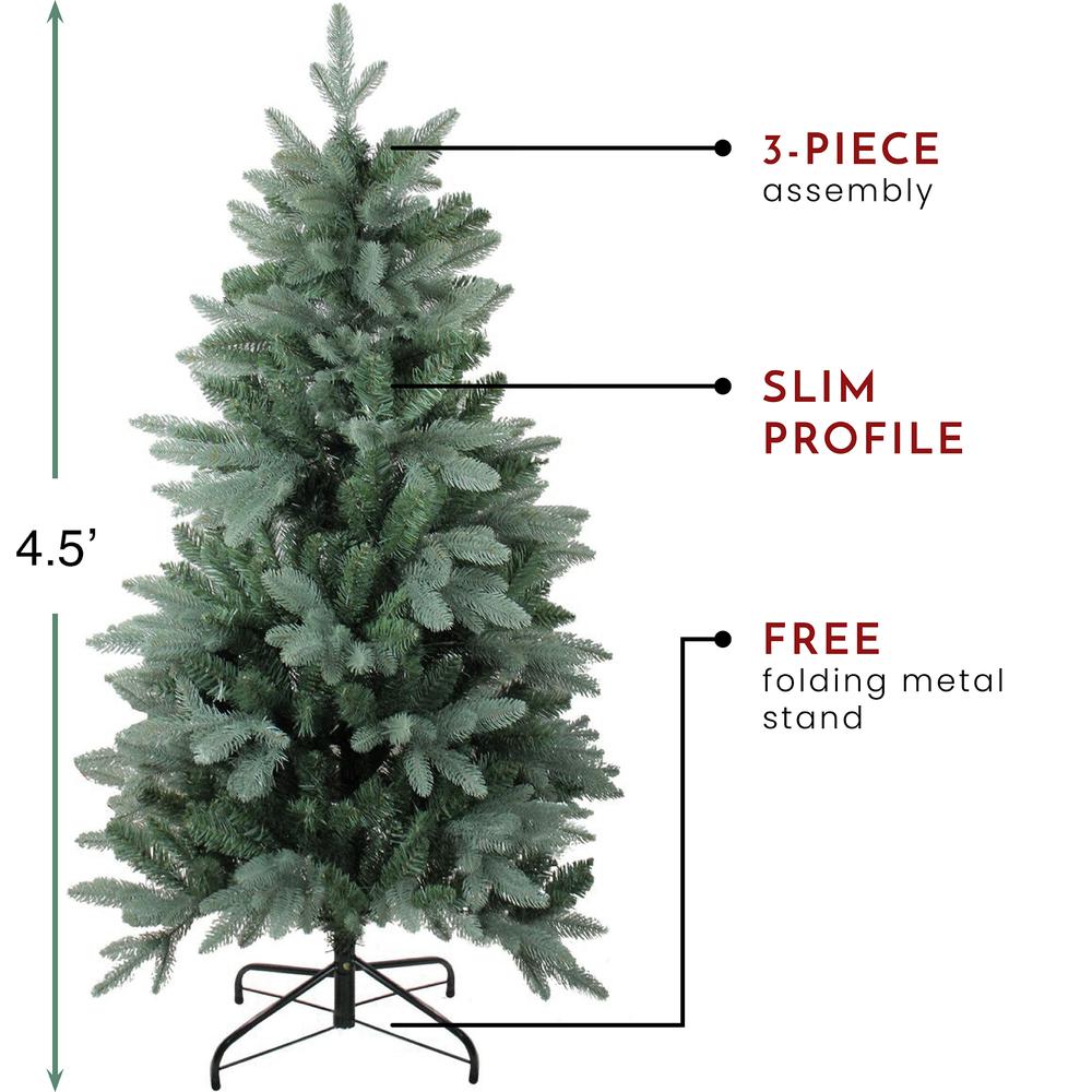 4.5' Slim Washington Frasier Fir Artificial Christmas Tree - Unlit. Picture 3