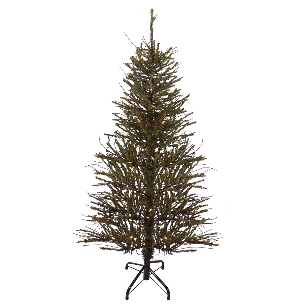 4' Medium Warsaw Twig Artificial Christmas Tree - Clear Lights. Picture 1