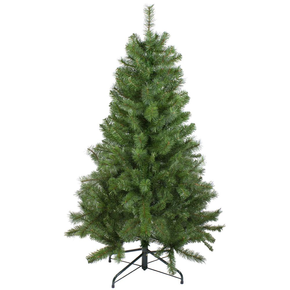 4.5' x 35" Medium Mixed Pine Artificial Christmas Tree - Unlit. Picture 1