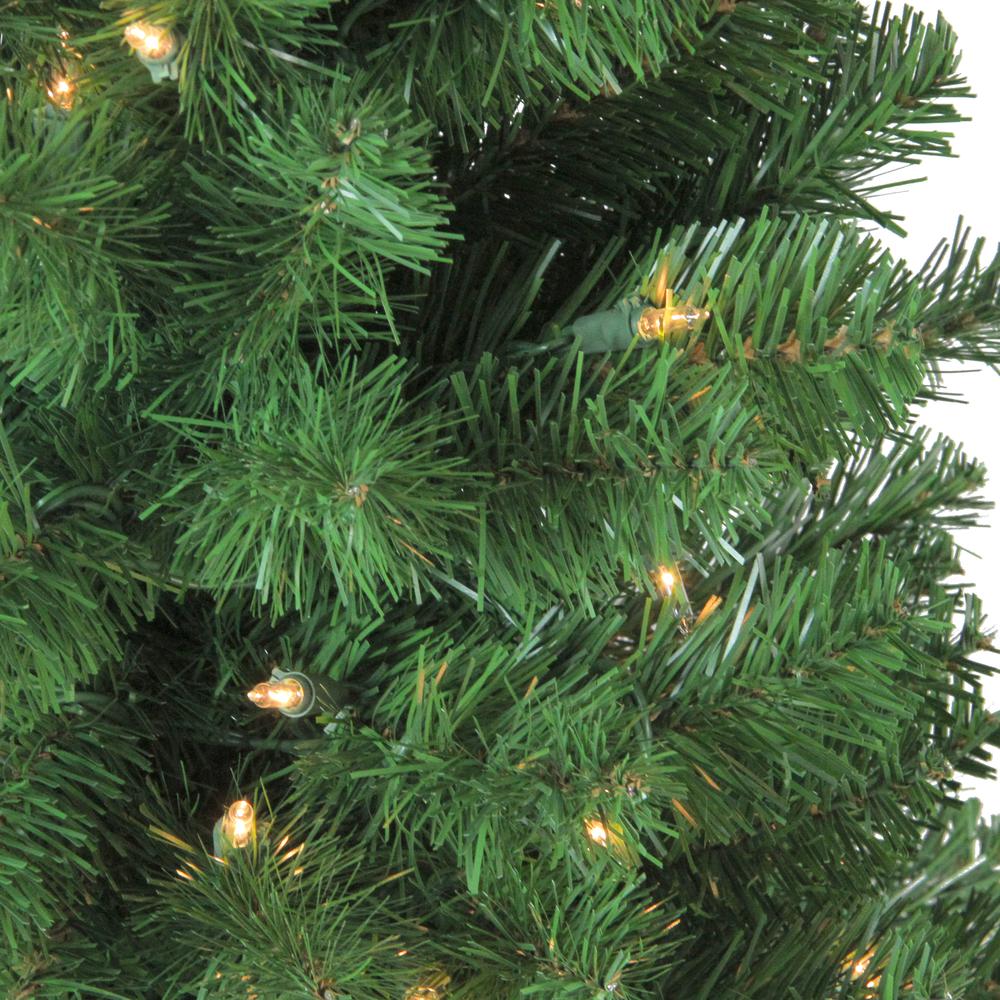 4' x 25" Pre-Lit Noble Pine Artificial Christmas Tree- Clear Lights. Picture 2