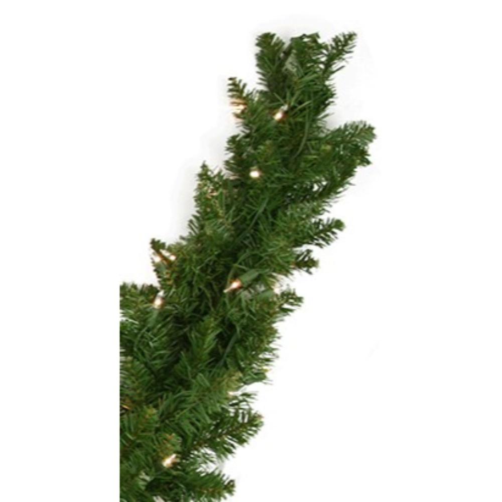 60" Pre-Lit Eastern Pine Artificial Christmas Swag - Clear Lights. Picture 3