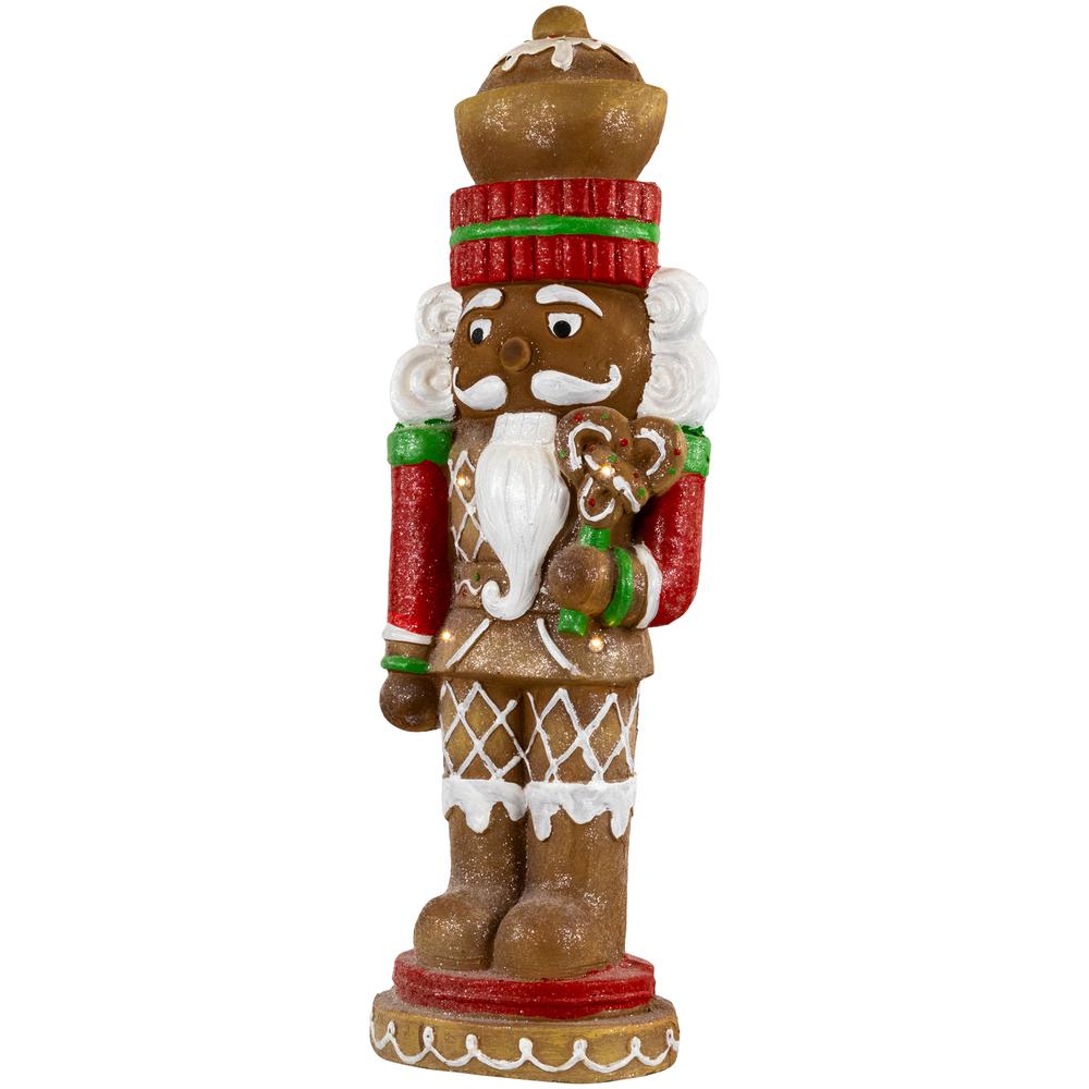25.5" LED Lighted Gingerbread Nutcracker Christmas Figurine. Picture 4
