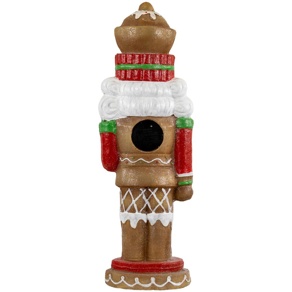 25.5" LED Lighted Gingerbread Nutcracker Christmas Figurine. Picture 7