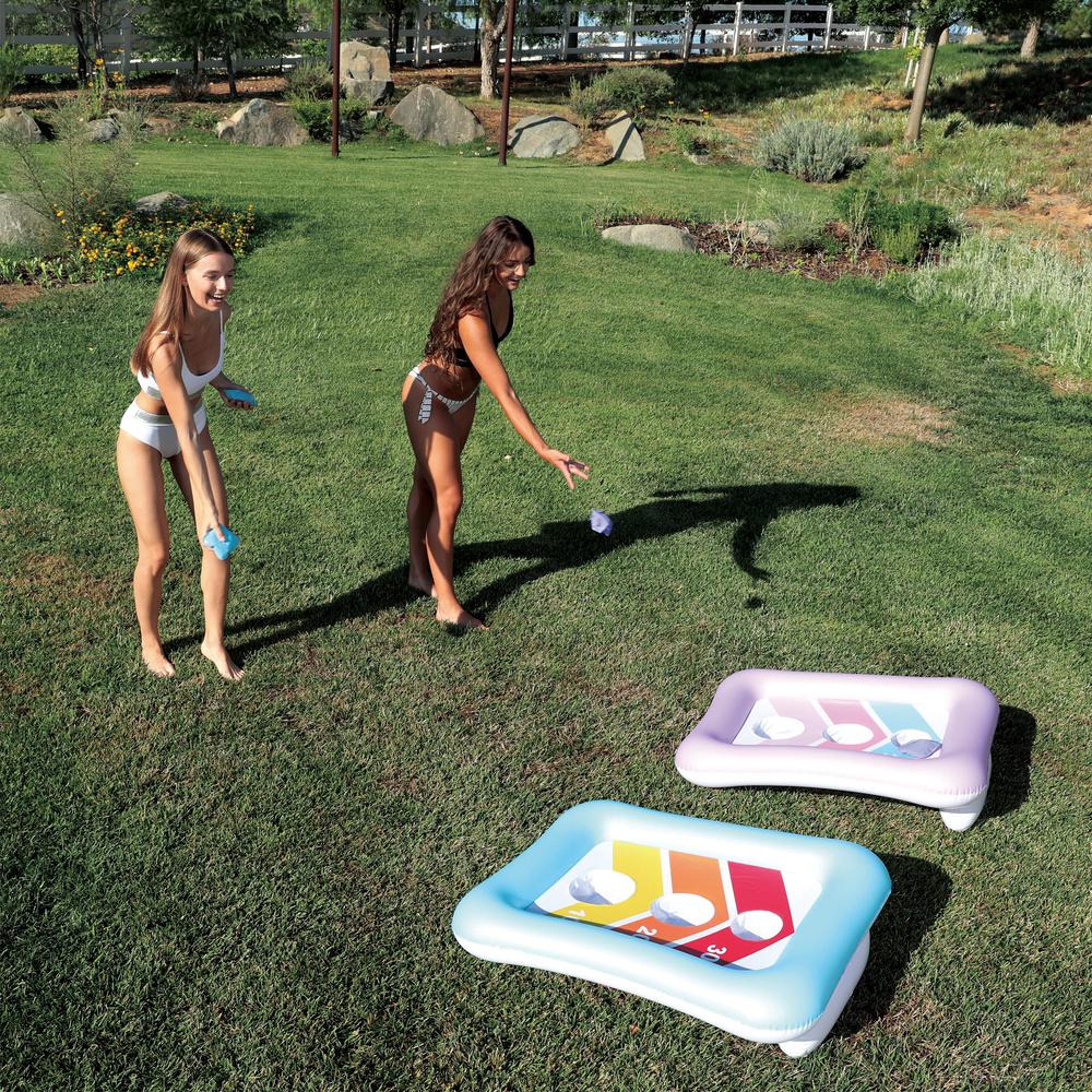 Inflatable Bean Bag Toss Swimming Pool Game. Picture 1