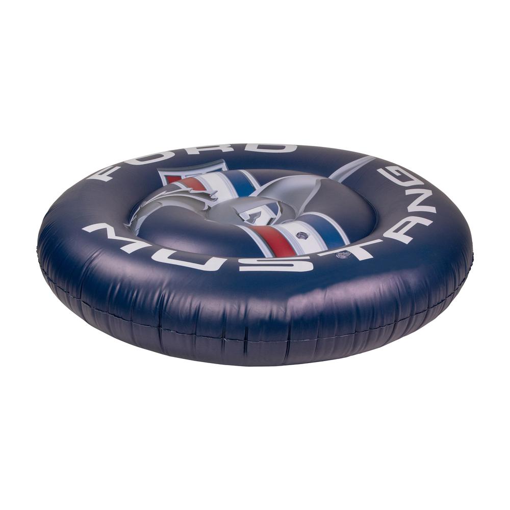 46" Inflatable Round Ford Mustang Pool Float. Picture 2