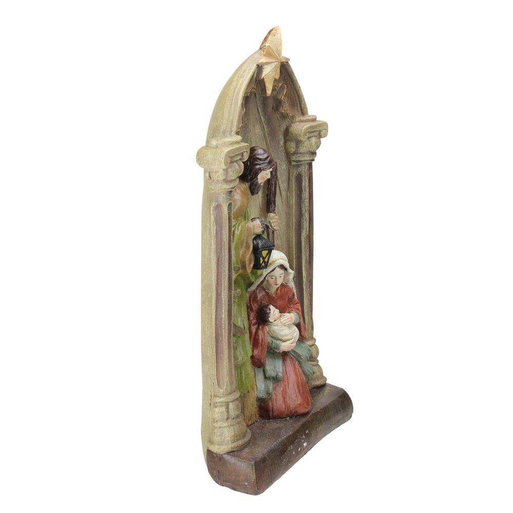 14.5" Holy Family and Angel Figures Christmas Nativity Statue Decor. Picture 2