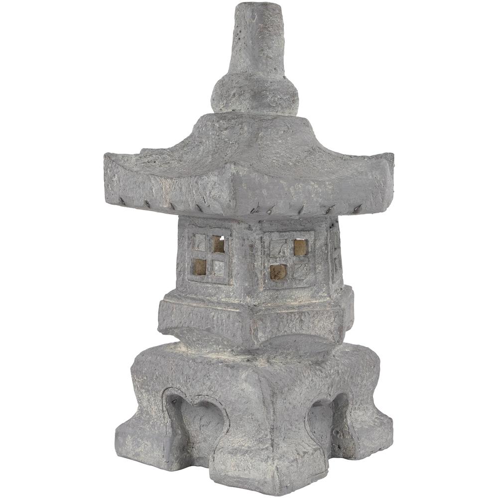 20" LED Lighted Solar Powered Pagoda Outdoor Garden Statue. Picture 2