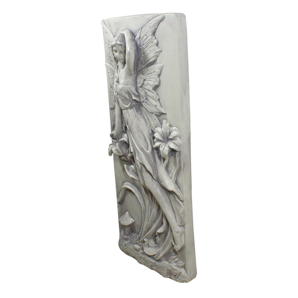 31" Ivory Fairy and Lily Flower Wall Plaque. Picture 3