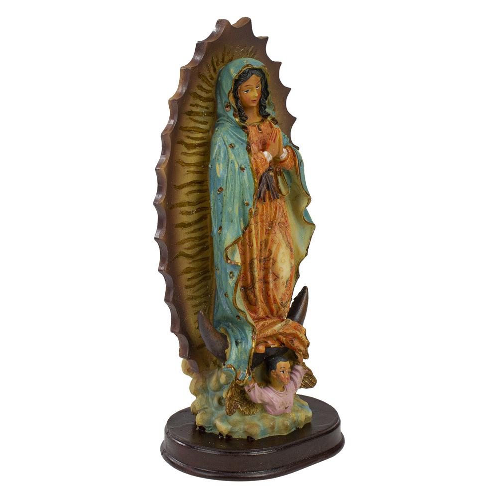 9.25" Our Lady of Guadalupe and Baby Jesus Religious Figurine. Picture 3