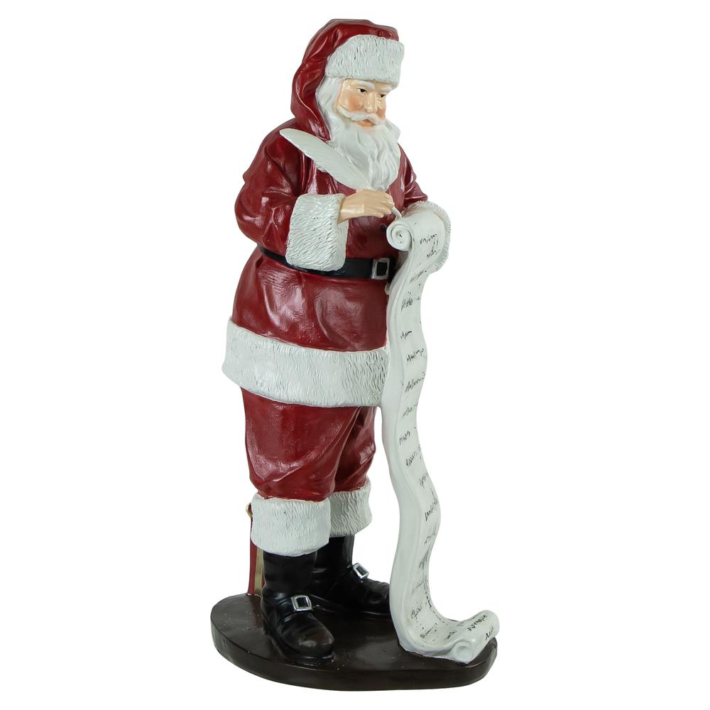 14.5" Santa with Naughty or Nice List Christmas Decoration. Picture 2