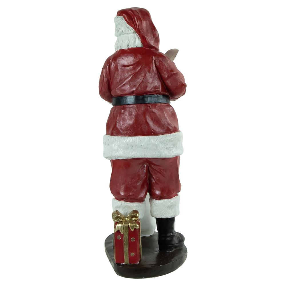 14.5" Santa with Naughty or Nice List Christmas Decoration. Picture 4