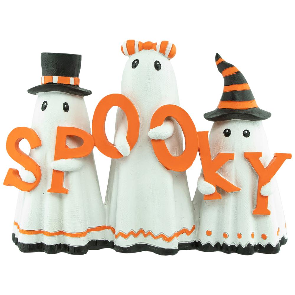 9.25" Spooky Ghost Trio Halloween Decoration. Picture 1