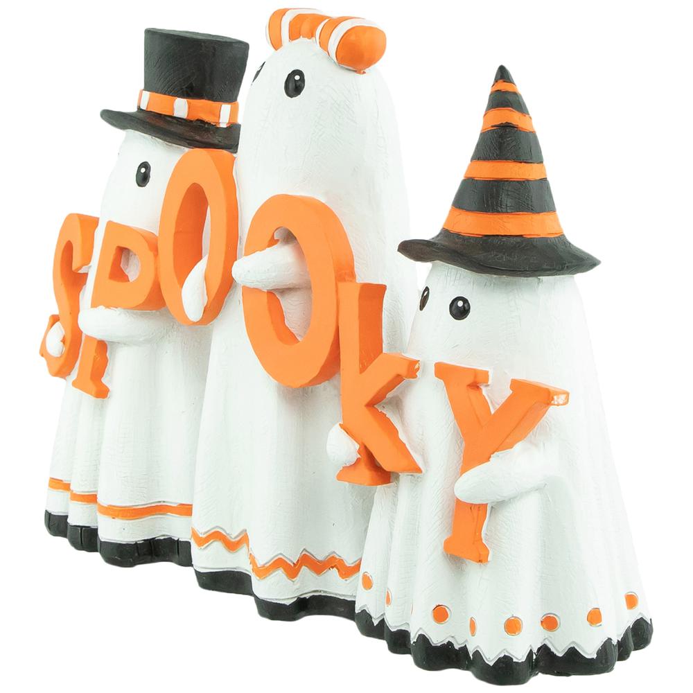 9.25" Spooky Ghost Trio Halloween Decoration. Picture 4