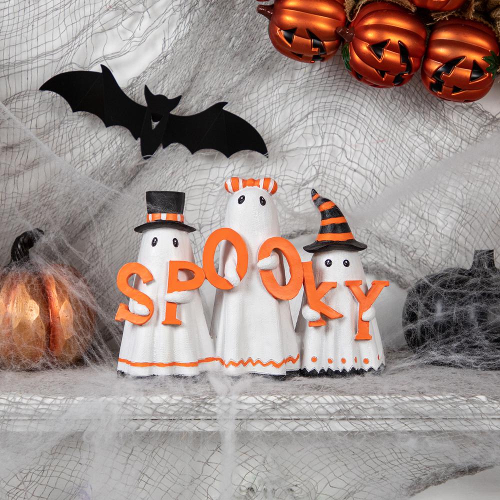9.25" Spooky Ghost Trio Halloween Decoration. Picture 2