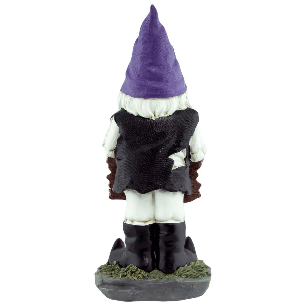 11.75" Gnome Skeleton "Keep Out" Halloween Decoration. Picture 5