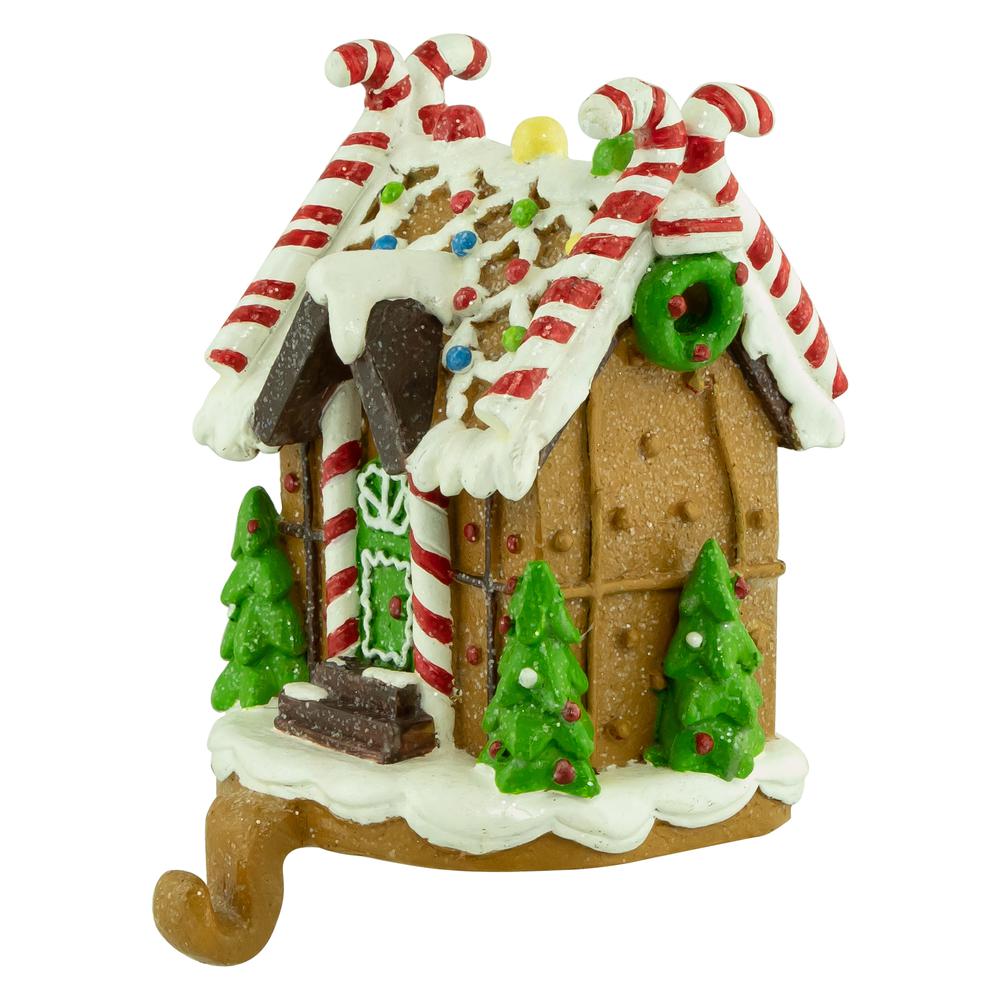 5.75" Gingerbread House Christmas Stockin Holder. Picture 3