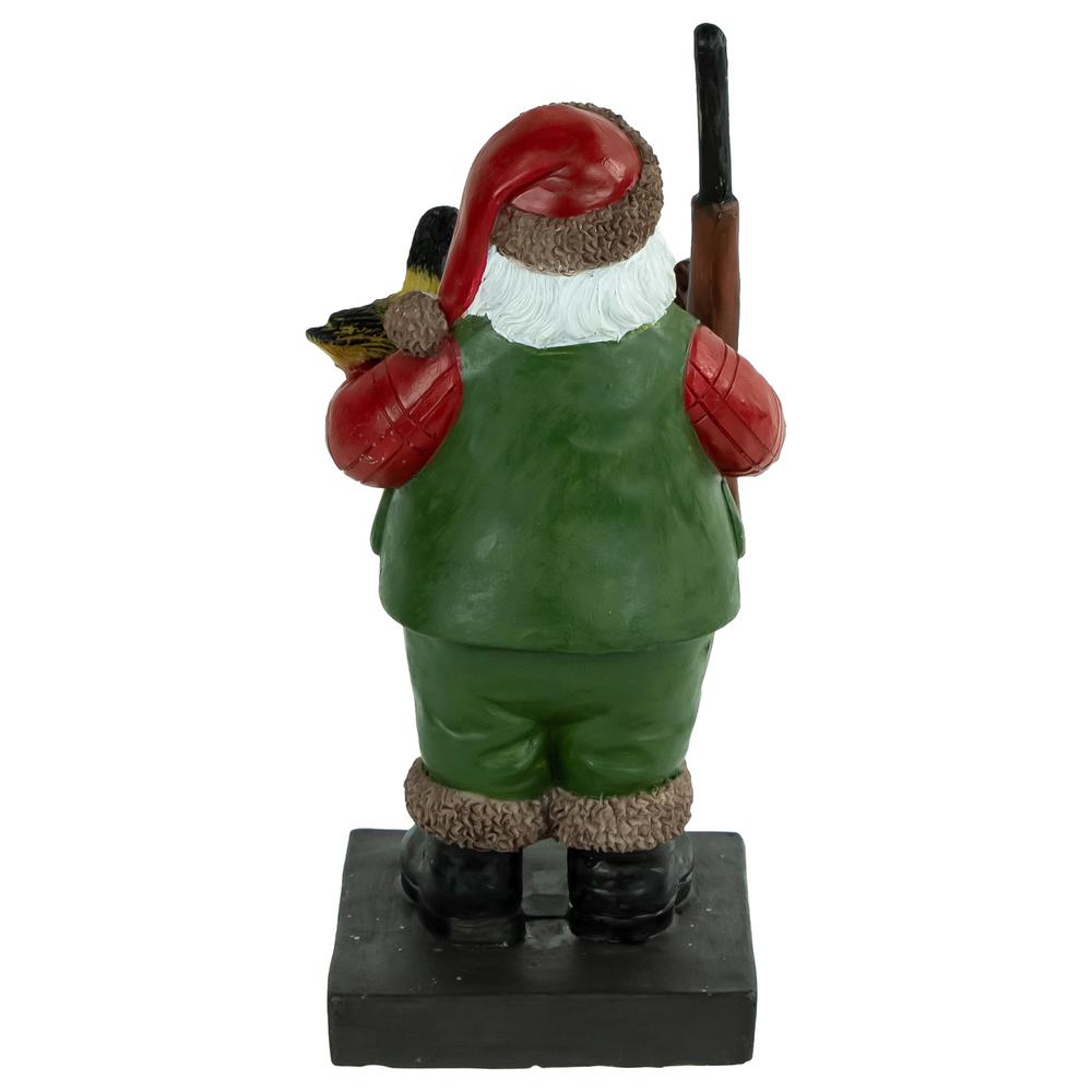8.5" Hunter Santa with Duck Christmas Stocking Holder. Picture 4
