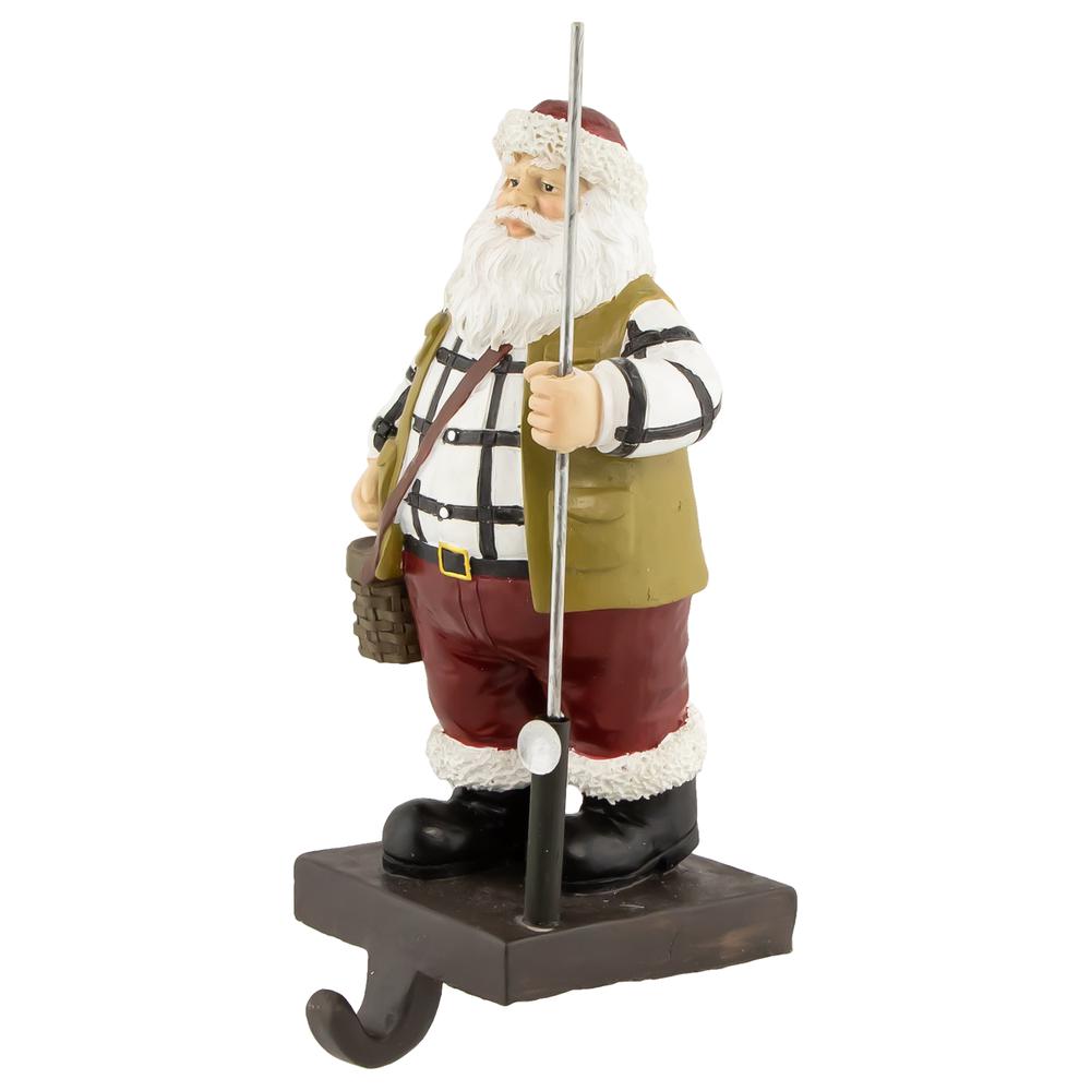 8.5" Fisherman Santa Christmas Stocking Holder. Picture 3