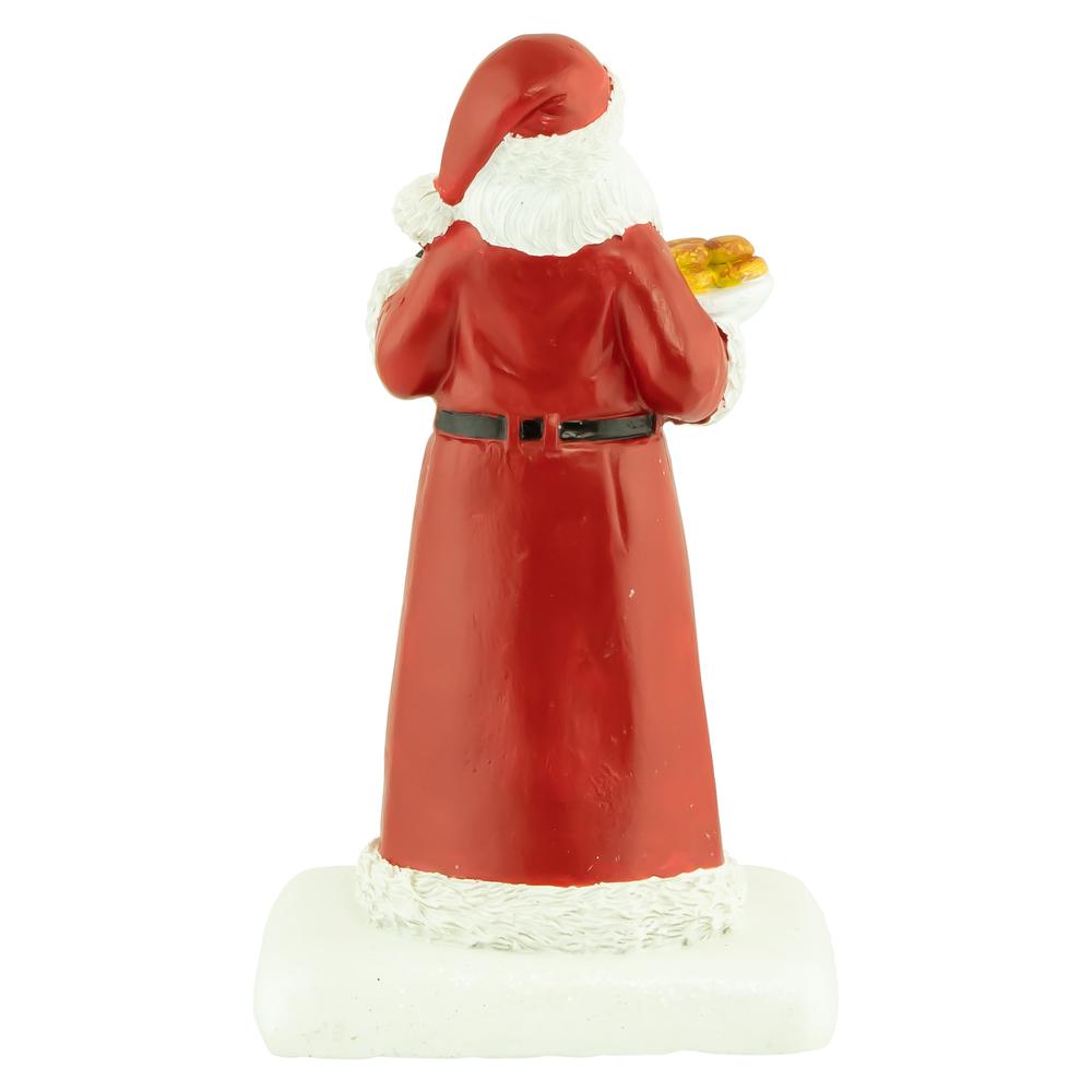 7" Santa with Cookies Christmas Stocking Holder. Picture 4