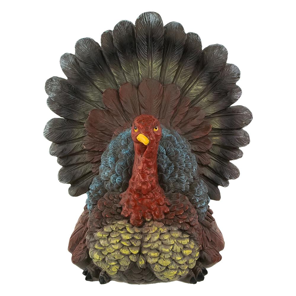 10.5" Fall Harvest Turkey Tabletop Decoration. Picture 4